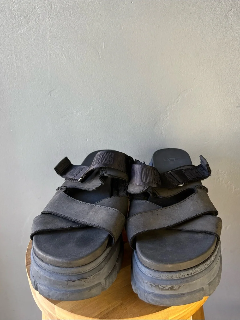 UGG Ashton Black Slides ~ Size 12